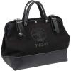 imageKlein Tools 510212BLK Heavy Duty Black Canvas Tool Bag Tool Tote MultiPurpose Bag with Wide Hinged Opening and Leather Handles 12Inch