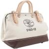 imageKlein Tools 510216 Heavy Duty Natural Canvas Tool Bag Tool Tote MultiPurpose Bag with Wide Hinged Opening and Leather Handles 16Inch12Inch