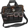 imageKlein Tools 55431 Tool Bag with Molded Bottom Padded Shoulder Strap and Lighted Tool Storage with 31 PocketsLighted Tool Bag