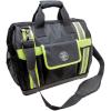 imageKlein Tools 55599 Zipper Bags High Visibility Tool Pouches HeavyDuty 1680d Ballistic Weave Black Reflective Gray Green Accents 2PackTool Bag