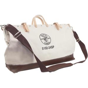 imageKlein Tools 510218SP Deluxe Canvas Tool Bag Made of Natural Canvas with 13 Interior Pockets and Detachable Shoulder Strap 18Inch24Inch