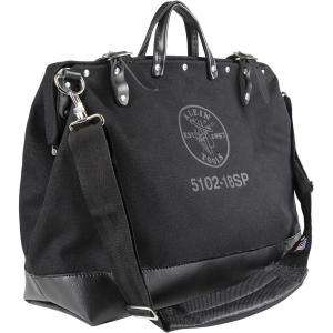 imageKlein Tools 510218SPBLK Tool Bag Large 18Inch Deluxe Canvas Tool Bag and Organizer with 13 Pockets and Shoulder Strap Black18Inch