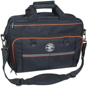 imageKlein Tools 55431 Tool Bag with Molded Bottom Padded Shoulder Strap and Lighted Tool Storage with 31 PocketsTech Bag
