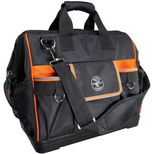 imageKlein Tools 55469 Tradesman Pro WideOpen Tool Bag Made of 1680 Ballistic Weave with Molded Bottom and Detachable Shoulder StrapWeave