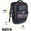 imageKlein Tools 55456BPL Laptop Backpack  Tool Bag Water Resistant Technician Backpack Padded for 1Inch Thick Laptop or Tablet 25 Pockets