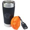 imageKlein Tools 55580 Stainless Steel Tumbler with FlipTop Lid Insulated 20 Oz Tradesmans Double Wall Vacuum Mug Slipresistant Sleeve
