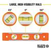 imageKlein Tools 935 Level 9Inch Magnetic Torpedo Level with 04590 Degree Vials and Vgroove Tapered Nose
