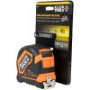 imageKlein Tools 9375 Tape Measure HeavyDuty Measuring Tape with 75 m Metric DoubleHook DoubleSided Nylon Reinforced Blade Metal Belt Clip
