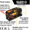 imageKlein Tools 93MCLS SelfLeveling Laser Level Mini CrossLine Level Leveling Alignment Tool Bright Red Horizontal and Vertical LinesOrangeBlack