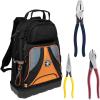 imageKlein Tools 80120 Backpack and Pliers Kit with Backpack Long Nose Diagonal Cut and Side Cut Pliers 4Piece