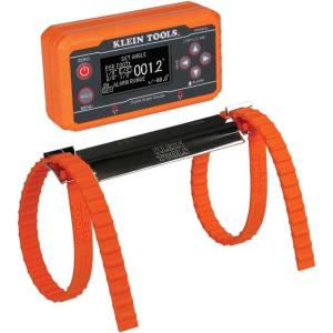 imageKlein Tools 80036 Level Digital Electronic Level and Angle Gauge Tool Kit with Plumbers Straps Programmable Angles Magnetic Base 2PieceDigital Level and Strap Kit