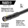 imageKlein Tools ET16 Borescope 9 mm 10Foot Armored Waterproof Gooseneck Snake LED Lights Endoscope Digital Inspection Camera for Android Phones