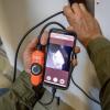 imageKlein Tools ET16 Borescope 9 mm 10Foot Armored Waterproof Gooseneck Snake LED Lights Endoscope Digital Inspection Camera for Android Phones