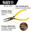 imageKlein Tools VDV026049 Crimping Long Nose Pliers With Curved Handles Grooved Jaws and Induction Hardened Steel