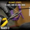 imageKlein Tools VDV026049 Crimping Long Nose Pliers With Curved Handles Grooved Jaws and Induction Hardened Steel