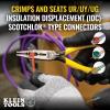 imageKlein Tools VDV026049 Crimping Long Nose Pliers With Curved Handles Grooved Jaws and Induction Hardened Steel