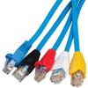 imageKlein Tools VDV824650 CAT6 CAT5e Data Ethernet Network RJ45 Terminated Strain Relief Boots Latch Protection Color Coded 100PackBoot