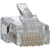 imageKlein Tools VDV826611 RJ45 Connectors Cat5e Modular Data Plugs with 3pronged Contact for Solid or Stranded Conductors 100Pack25Pack
