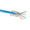 imageKlein Tools VDV826702 PassThru Modular Data Plug RJ45 CAT5E Gold Plated Pass Through Connectors 50PackQuantity 10 Pack of 2