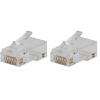 imageKlein Tools VDV826702 PassThru Modular Data Plug RJ45 CAT5E Gold Plated Pass Through Connectors 50PackQuantity 10 Pack of 2