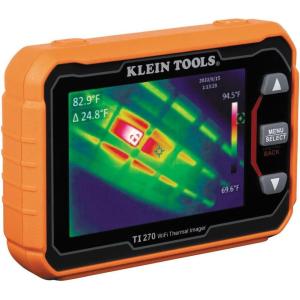 imageKlein Tools TI270 Rechargeable Thermal Imaging Camera Over 10000 Pixels WiFi Data Transfer 3 Palettes High  Low Temperature PointsThermal Imager w WiFi