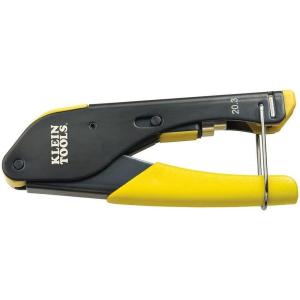 imageKlein Tools VDV211063 Compression Crimper Wire and Coaxial Crimper for Indoor and Outdoor CablingCompact Coax Compression Crimper  F