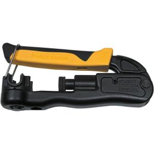 imageKlein Tools VDV211063 Compression Crimper Wire and Coaxial Crimper for Indoor and Outdoor CablingPremium Adjustable Compression Crimper  BNC  F  RCA