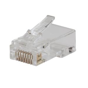 imageKlein Tools VDV826702 PassThru Modular Data Plug RJ45 CAT5E Gold Plated Pass Through Connectors 50PackQuantity 200