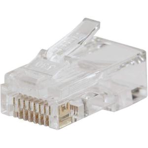imageKlein Tools VDV826703 PassThru Modular Data Plug RJ45 CAT6 Gold Plated Pass Through Connectors 50PackQuantity  200 Connectors