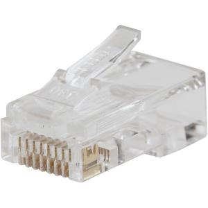 imagePassThru Modular Data Plugs RJ45CAT6 10Pack Gold Plated Power Over EthernetFCCULRoHS Compliant For Solid or Stranded Cable