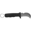 imageKlein Tools 15703LR Linemans Skinning Knife Made in USA Ergonomic Handle with Finger Grooves 3Inch Fixed Hook Blade with NotchHook Blade and Ring