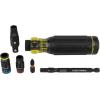 imageKlein Tools 32517HD KNECT 17in1 ImpactRated Hybrid ScrewdriverNut Driver Magnetic Flip Socket 11 Bits 3 Nut Drivers Bit Holder Square Adapter