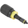 imageKlein Tools 32561HDRT KNECT 7in1 Ratcheting Screwdriver Impact Rated Stubby with Phillips Slotted Bits 3 Nut Drivers Adapter 7Piece