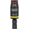 imageKlein Tools 32766 Impact Driver 3in1 SAE Impact Socket and Bit Holder Flip Socket with 14Inch and 516Inch Hex Drivers 3Inch Length