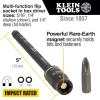 imageKlein Tools 32767 Impact Driver SAE 3in1 Impact Socket and Bit Holder Flip Socket with 14Inch and 516Inch Hex Drivers 5Inch Length1 Count Pack of 1