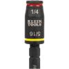 imageKlein Tools 32767 Impact Driver SAE 3in1 Impact Socket and Bit Holder Flip Socket with 14Inch and 516Inch Hex Drivers 5Inch Length1 Count Pack of 1