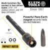 imageKlein Tools 32767 Impact Driver SAE 3in1 Impact Socket and Bit Holder Flip Socket with 14Inch and 516Inch Hex Drivers 5Inch Length1 Count Pack of 2