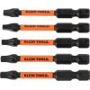 imageKlein Tools 33801 Impact Driver Bit Set with Magnetic Nut Drivers ProFlex S2 Steel Phillips Slotted Square TORX Bits with Case MODBox Compatible 40Piece