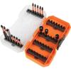 imageKlein Tools 33801 Impact Driver Bit Set with Magnetic Nut Drivers ProFlex S2 Steel Phillips Slotted Square TORX Bits with Case MODBox Compatible 40Piece