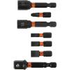imageKlein Tools 33801 Impact Driver Bit Set with Magnetic Nut Drivers ProFlex S2 Steel Phillips Slotted Square TORX Bits with Case MODBox Compatible 40Piece