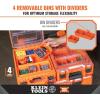 imageKlein Tools 54810MB MODbox Replacement Bins Full or HalfWidth Modular Storage for Short Component Boxes Small Parts Organizer 4Pack