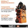 imageKlein Tools 54818MB MODbox Internal Rail Accessory Modular Tool Storage System Internal Mount Provides Secure Storage of Rail AccessoriesSmall Pack of 4