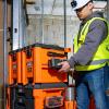 imageKlein Tools 54824MB MODbox Hybrid Tool Box Lockable Tool Storage with Removable Lid Converts to Open Crate 2 Adjustable Dividers Connects with all Klein Tools MODbox Components