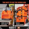 imageKlein Tools 54824MB MODbox Hybrid Tool Box Lockable Tool Storage with Removable Lid Converts to Open Crate 2 Adjustable Dividers Connects with all Klein Tools MODbox Components