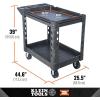 imageKlein Tools 54831MB MODbox Utility Cart 2Shelf Heavy Duty Rolling Tool Cart 500Pound Capacity 6Inch Wheels for Jobsite Warehouse