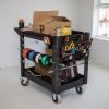 imageKlein Tools 54831MB MODbox Utility Cart 2Shelf Heavy Duty Rolling Tool Cart 500Pound Capacity 6Inch Wheels for Jobsite Warehouse