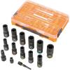 imageKlein Tools 65111IMPCTM KNECT Deep Well Impact Socket Set 12Inch Drive Metric Color Coded MODbox Case Impact Adapter and Extension 14PieceMetric