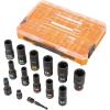 imageKlein Tools 65111IMPCTM KNECT Deep Well Impact Socket Set 12Inch Drive Metric Color Coded MODbox Case Impact Adapter and Extension 14PieceSAE