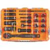 imageKlein Tools 65240 KNECT Impact DeepWell Flip Socket and LowProfile Pass Through Socket Set SAE 20Piece MODbox Case 14Inch and 38Inch Drive