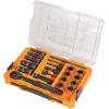 imageKlein Tools 65240 KNECT Impact DeepWell Flip Socket and LowProfile Pass Through Socket Set SAE 20Piece MODbox Case 14Inch and 38Inch Drive